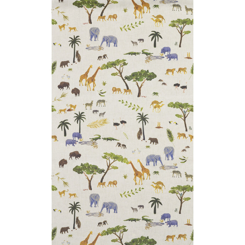 KRAVET COUTURE - ANIMAL- MULTI - Wallcovering by the Yard MULTI