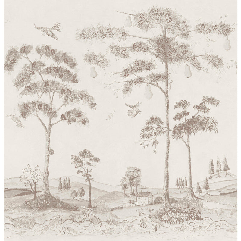 KRAVET COUTURE - MYTHICAL LAND- CLAY - Wallcovering by the EACH CLAY