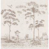 KRAVET COUTURE - MYTHICAL LAND- CLAY - Wallcovering by the Piece