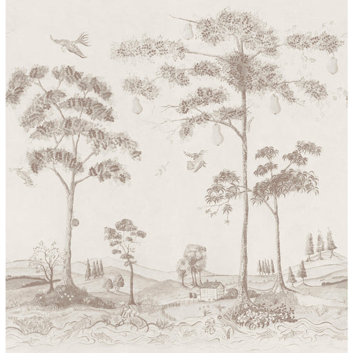 KRAVET COUTURE - MYTHICAL LAND- CLAY - Wallcovering by the EACH CLAY
