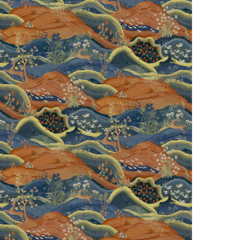 KRAVET COUTURE - MEADOW WP - HILLSIDE - Wallpaper By The ROLL