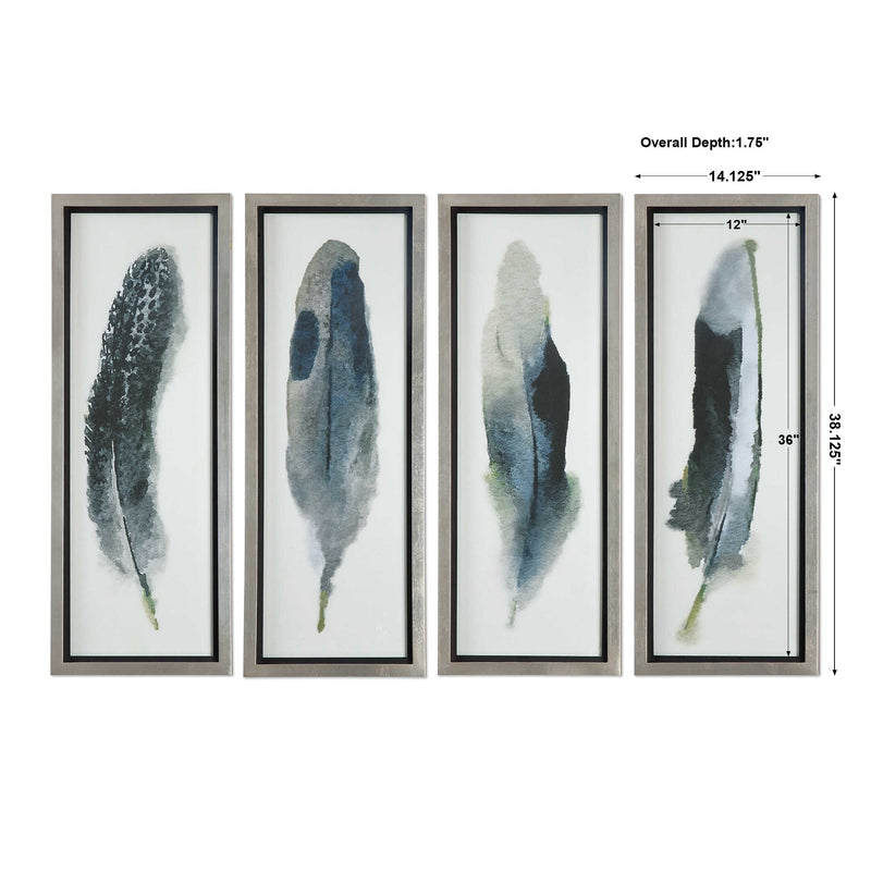 Uttermost Feathered Beauty Prints Set/4