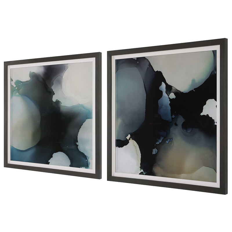 Uttermost Telescopic Abstract Framed Prints Set/2