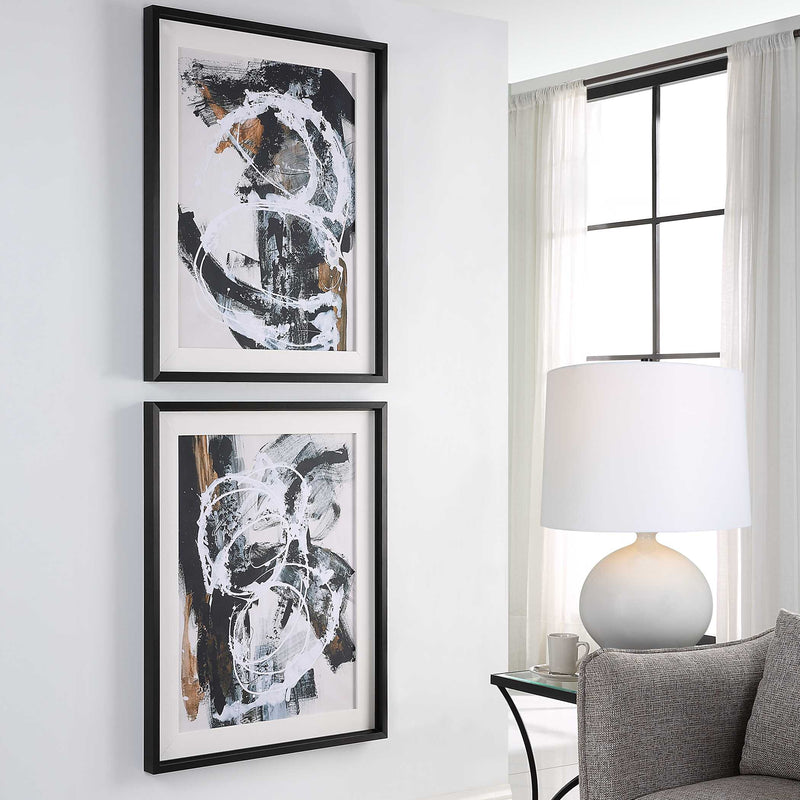 Uttermost Winterland Abstract Prints Set/2