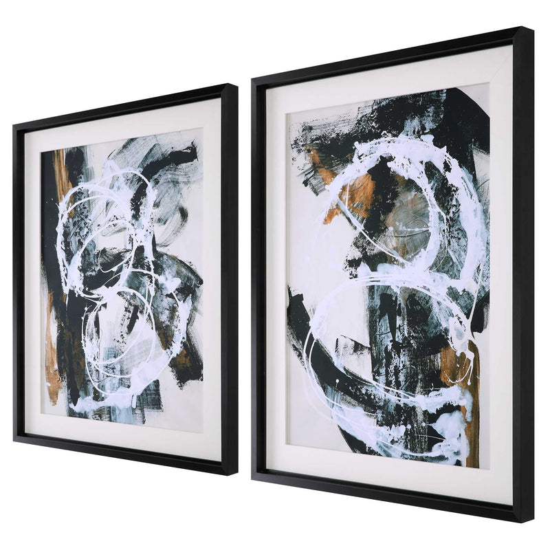 Uttermost Winterland Abstract Prints Set/2