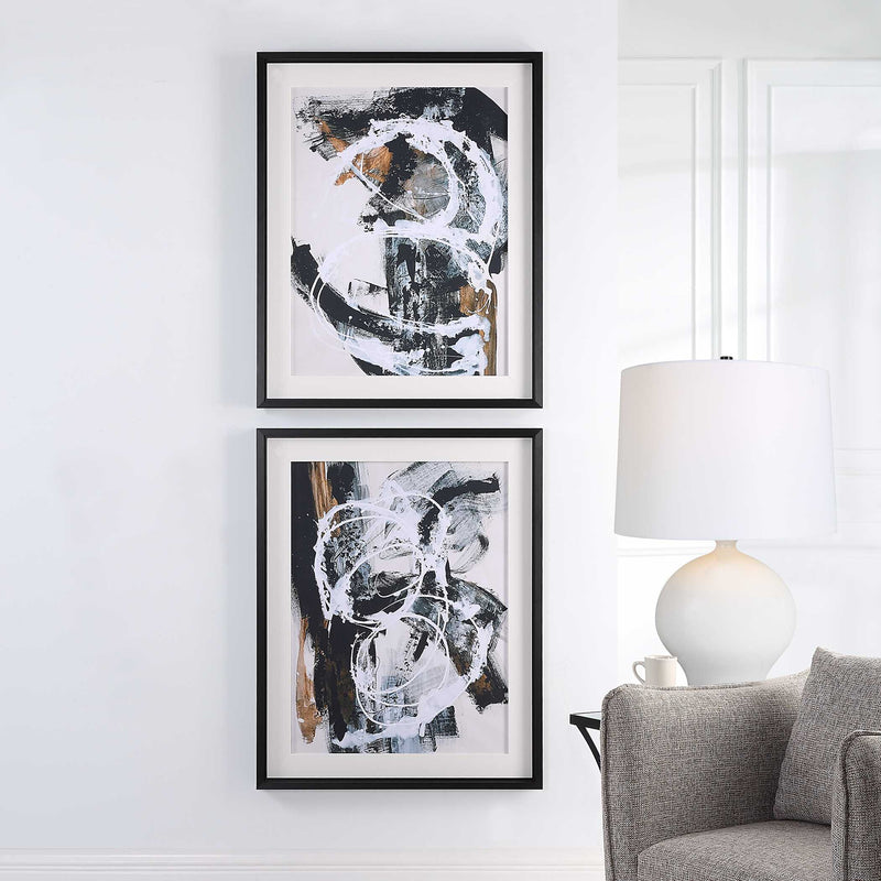 Uttermost Winterland Abstract Prints Set/2