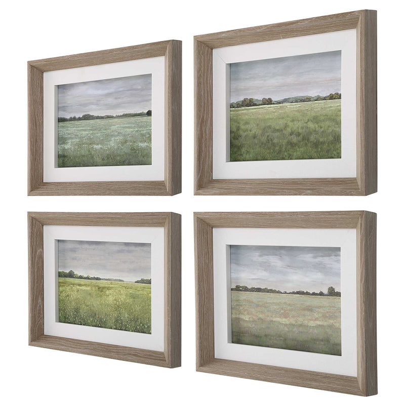 Uttermost Quiet Meadows Framed Prints Set/4
