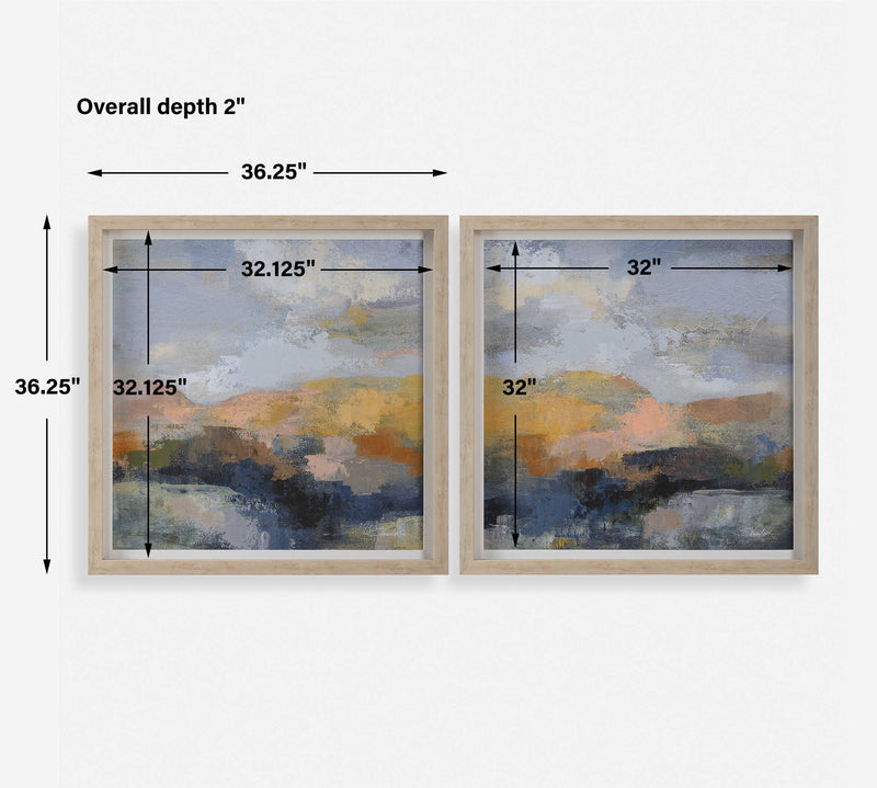 Uttermost Dusk Framed Prints Set/2