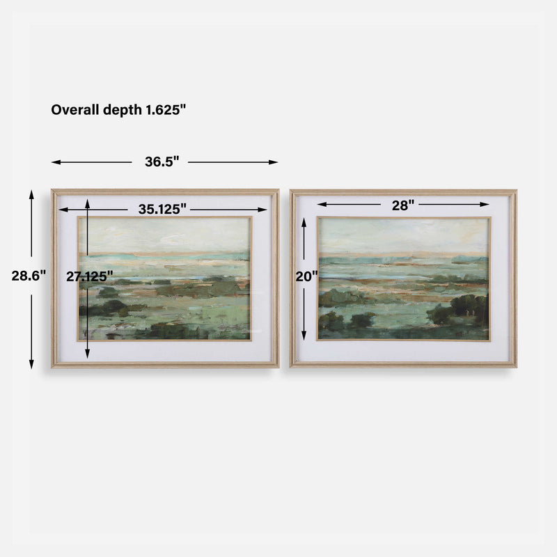 Uttermost Warm Valley Framed Prints Set/2