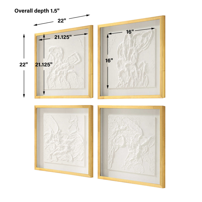 Uttermost Fourfold Framed Prints Set/4