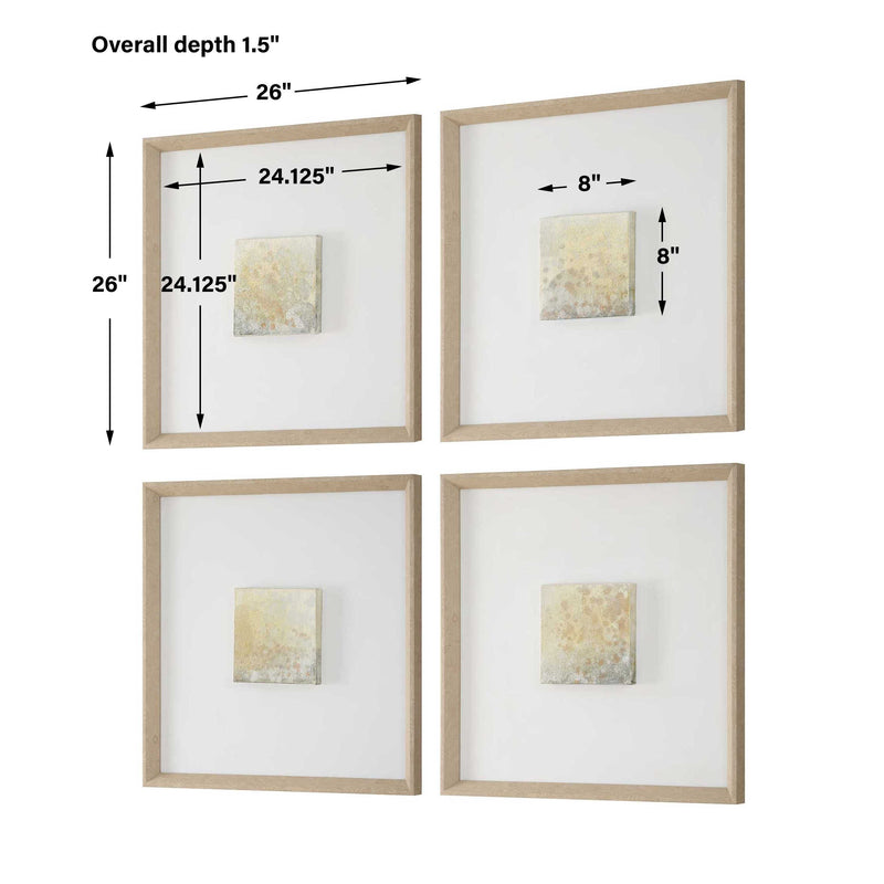 Uttermost Now & Then Abstract Art Set/4
