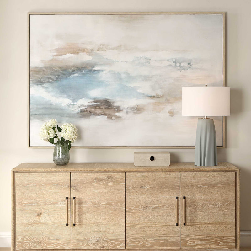 Uttermost Chasing Blue Coastal Canvas Art