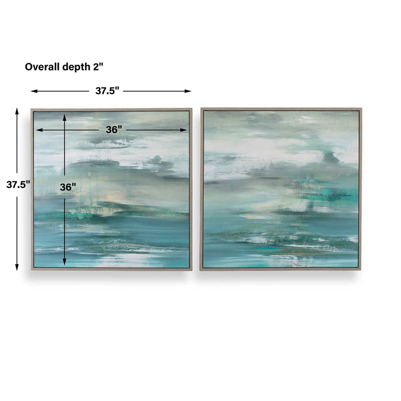 Uttermost Tranquil State Of Mind Framed Canvases, S/2