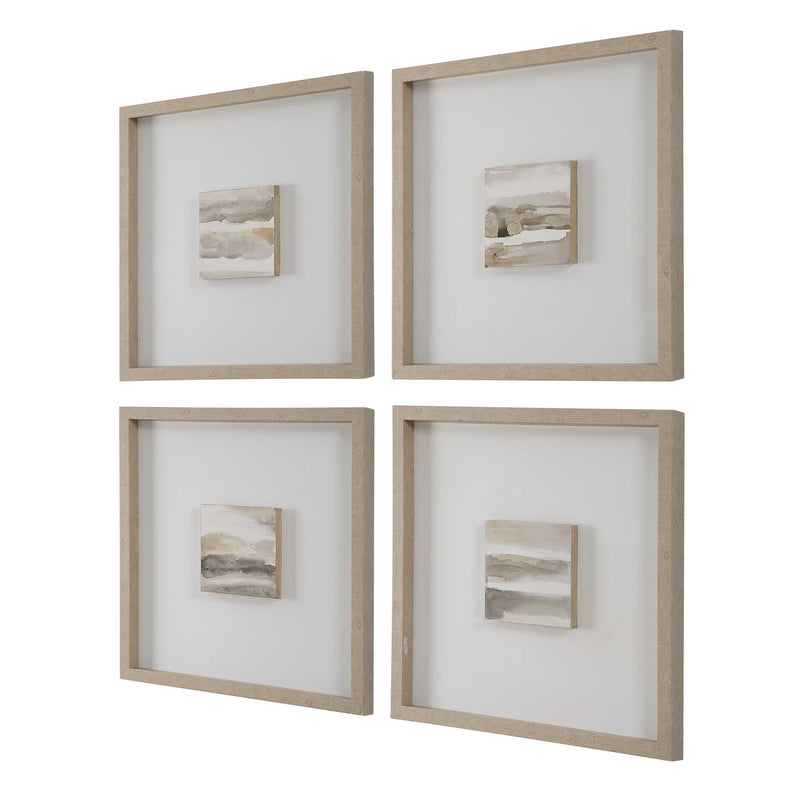 Uttermost Studying Sepia Hand Painted Canvases Set/4