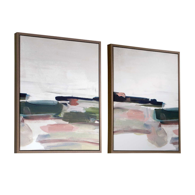 Uttermost Just Peaking Framed Abstract Prints Set/2