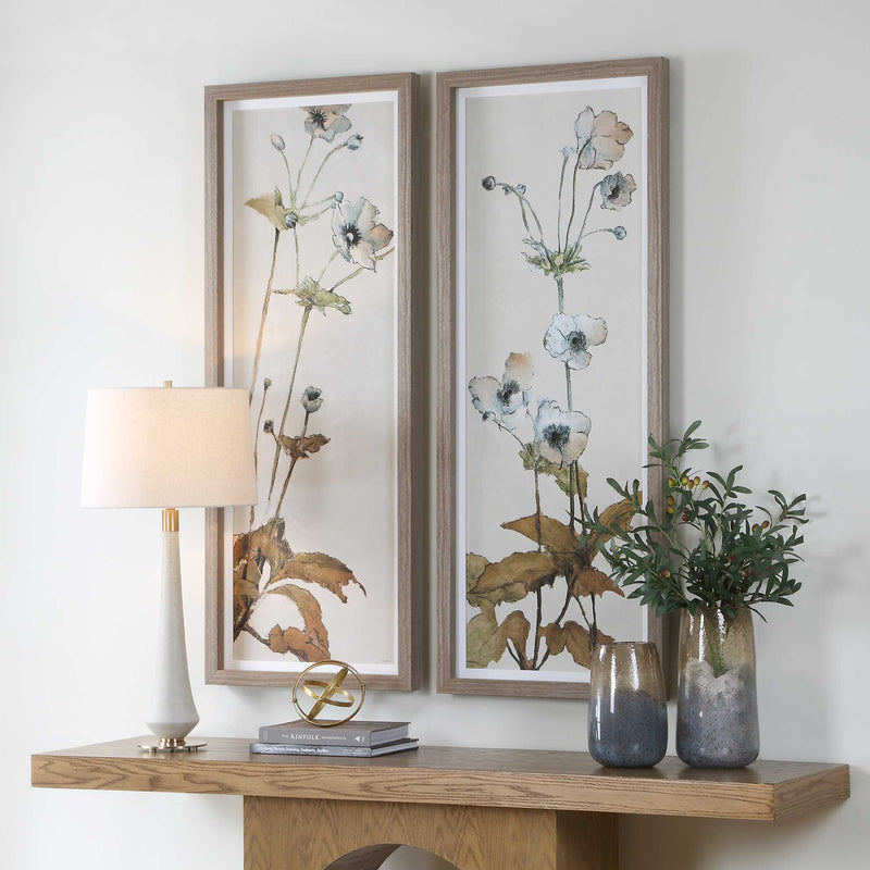 Uttermost Garden Study Framed Floral Prints, S/2