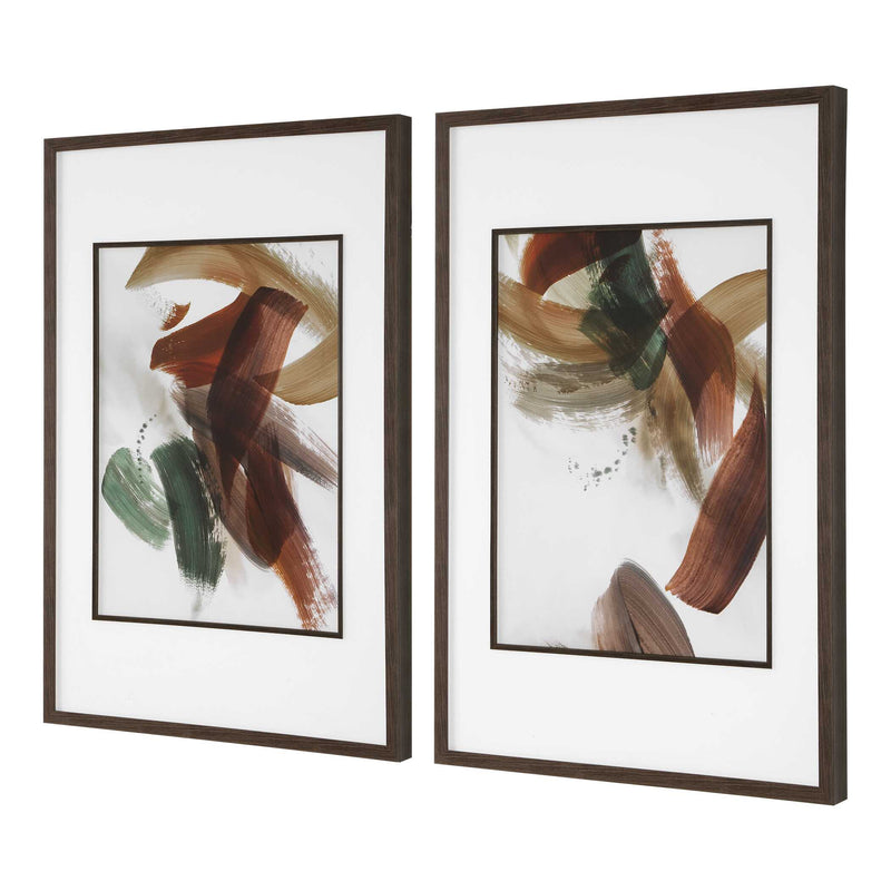 Uttermost Velocity Framed Abstract Prints, S/2