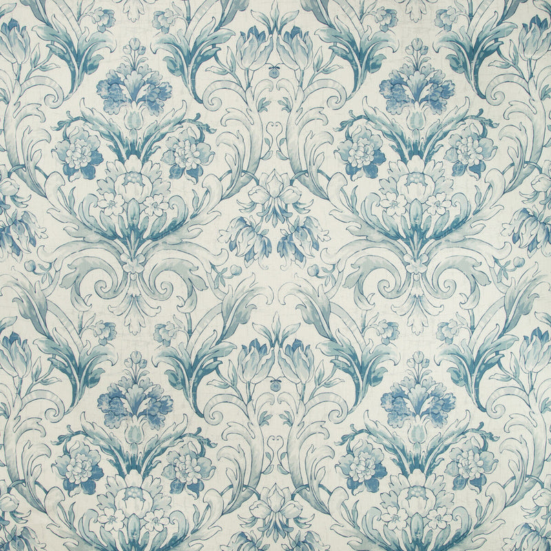 KRAVET BASICS - AVENHAM- LAKE - Fabric by the Yard LAKE