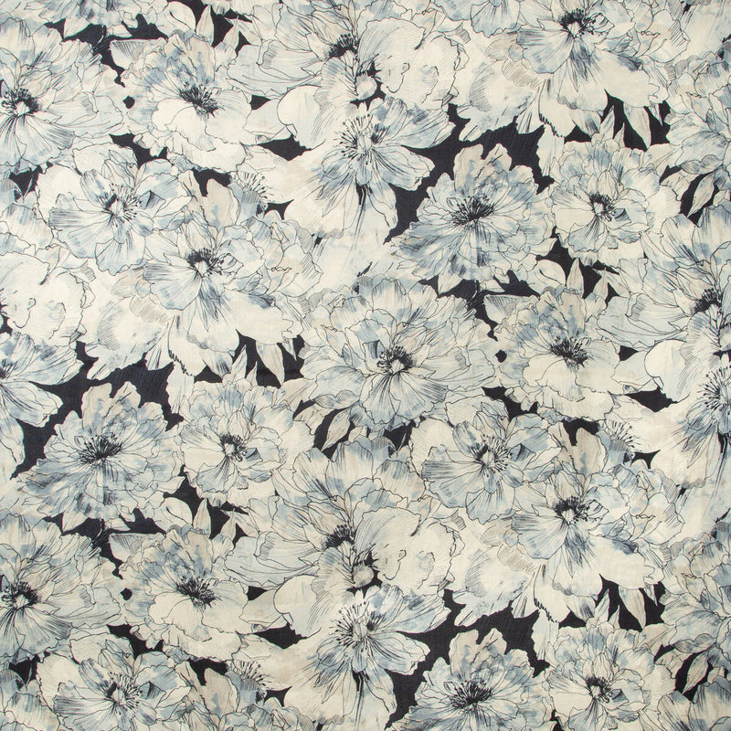 KRAVET COUTURE - AYRLIES- INDIGO - Fabric by the Yard INDIGO
