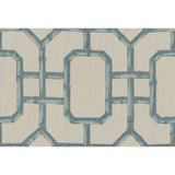 KRAVET COUTURE - BAMBU FRET- CIEL - Fabric by the Yard