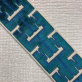 BANKS TAPE - AQUA - Mag Fabrics - Trim By The Yard