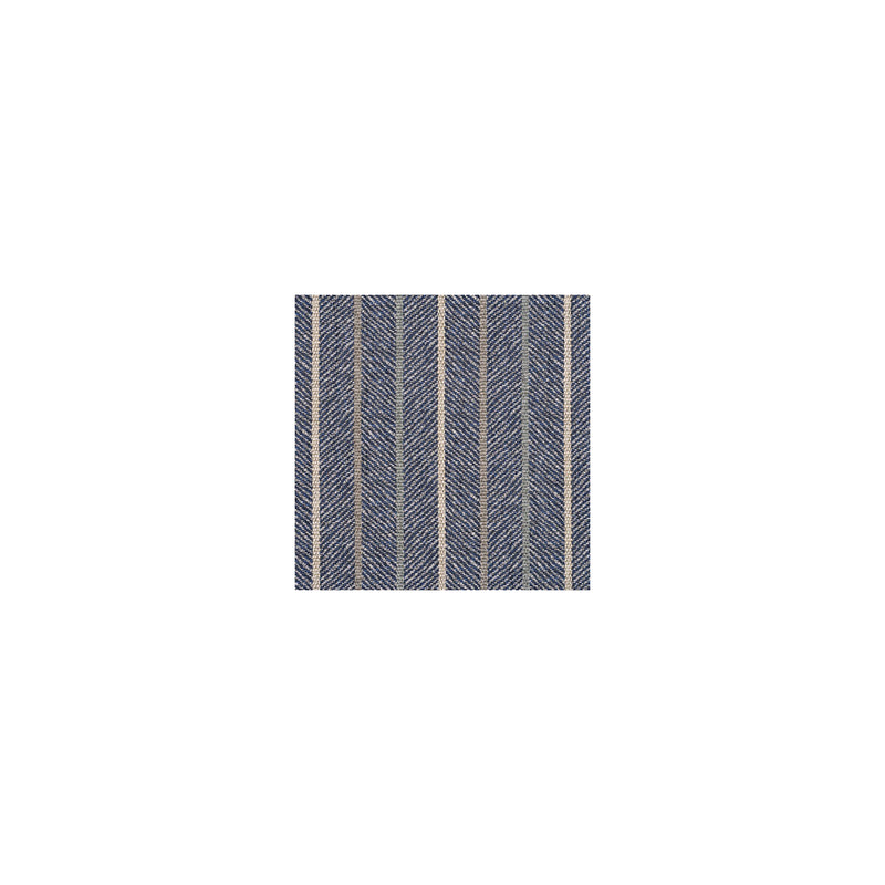 G P & J BAKER - SILVERTON STRIPE- INDIGO - Fabric by the Yard INDIGO