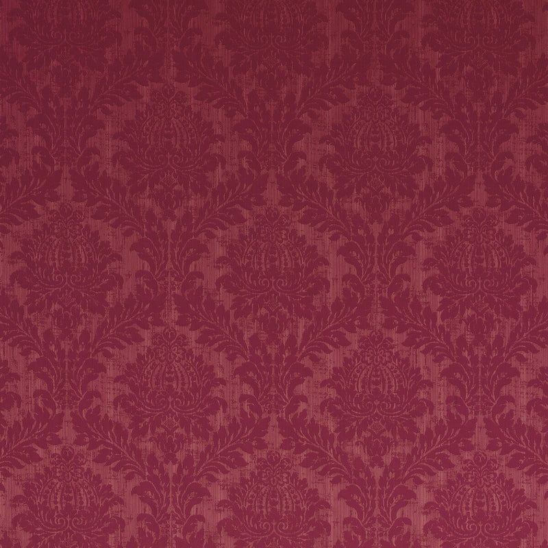 G P & J BAKER - LYDFORD DAMASK- RUBY - Fabric by the Yard RUBY