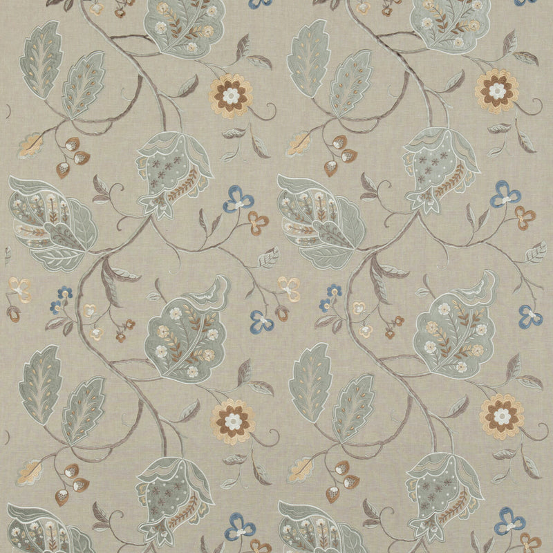G P & J BAKER - CALTHORPE- AQUA - Fabric by the Yard AQUA