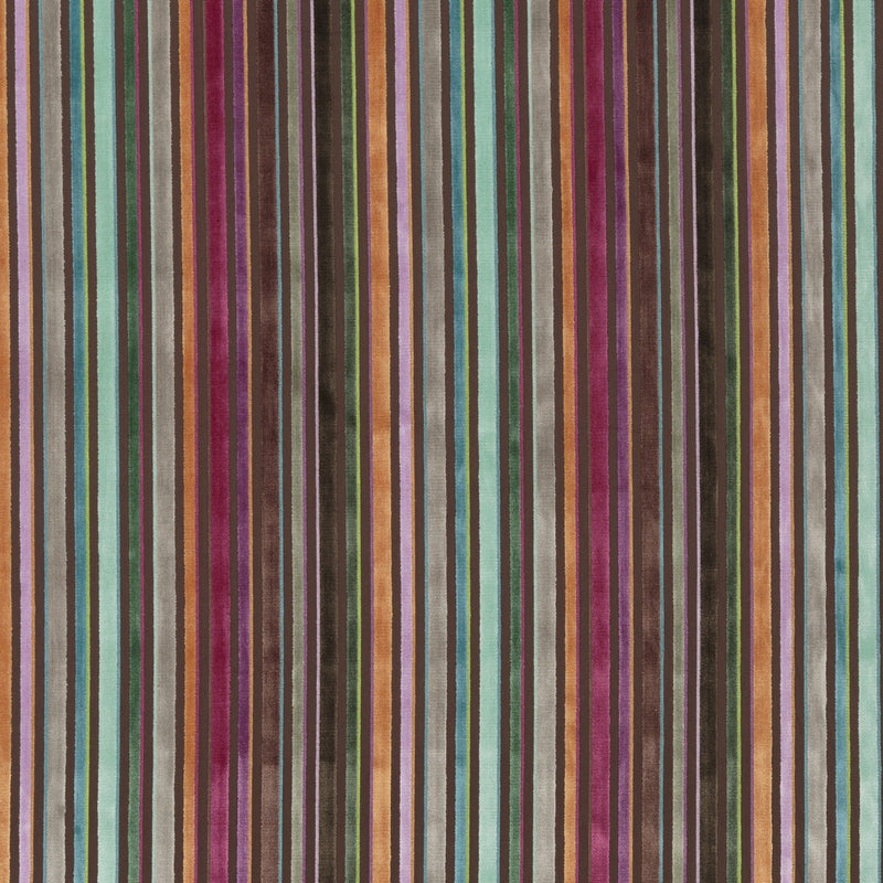 G P & J BAKER - CARDINAL STRIPE- JEWEL - Fabric by the Yard JEWEL