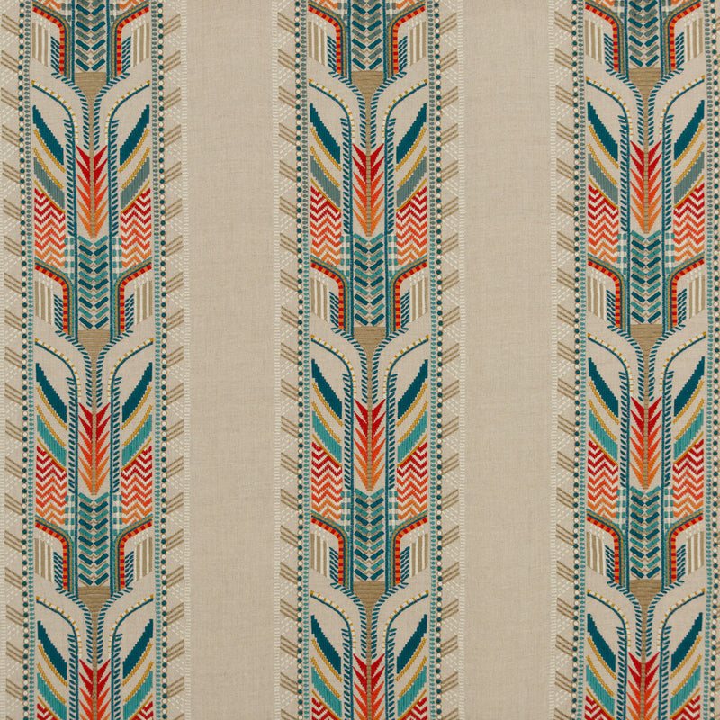 G P & J BAKER - TREBIZOND- TEAL - Fabric by the Yard TEAL