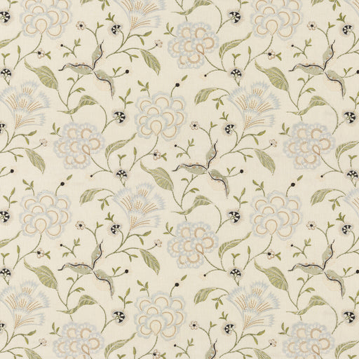 G P & J BAKER - LAMORNA EMBROIDERY- LINEN - Fabric by the Yard LINEN