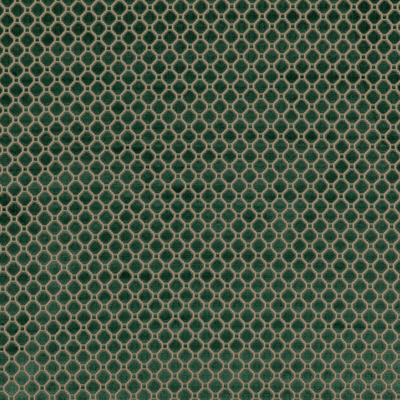 G P & J BAKER - INDUS VELVET- EMERALD - Fabric by the Yard EMERALD