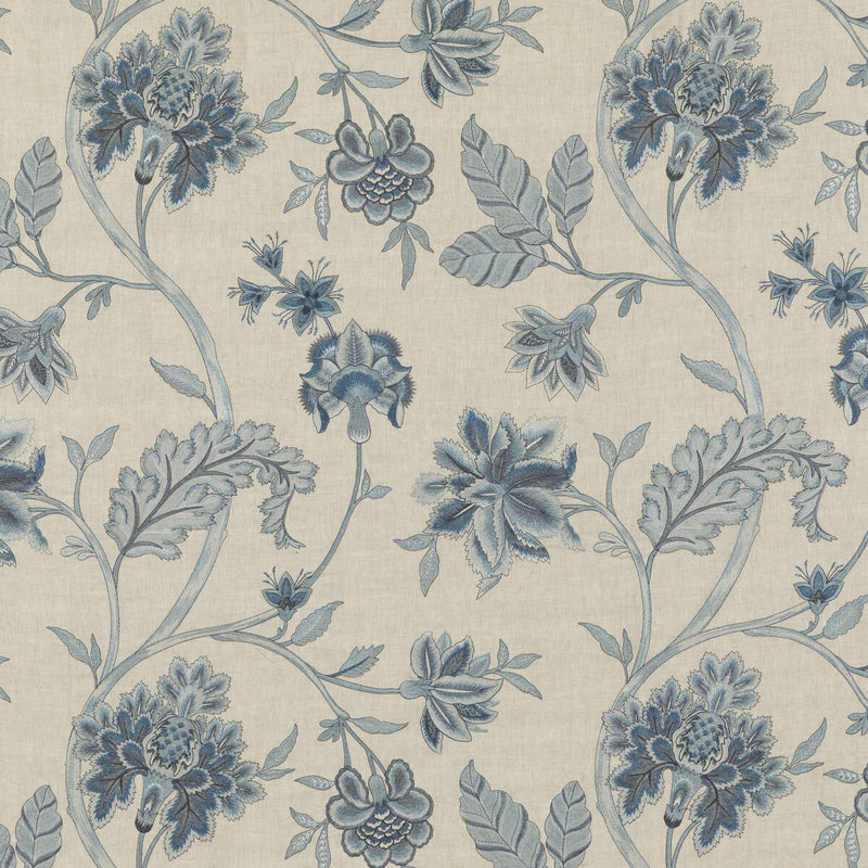 G P & J BAKER - ARUNDEL- BLUE - Fabric by the Yard BLUE