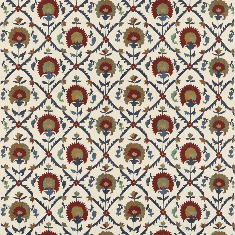G P & J BAKER - WINCHELSEA- RED/ BLUE - Fabric by the Yard RED/ BLUE
