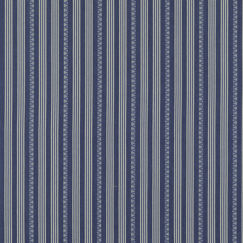 G P & J BAKER - KILIM STRIPE- BLUE - Fabric by the Yard BLUE