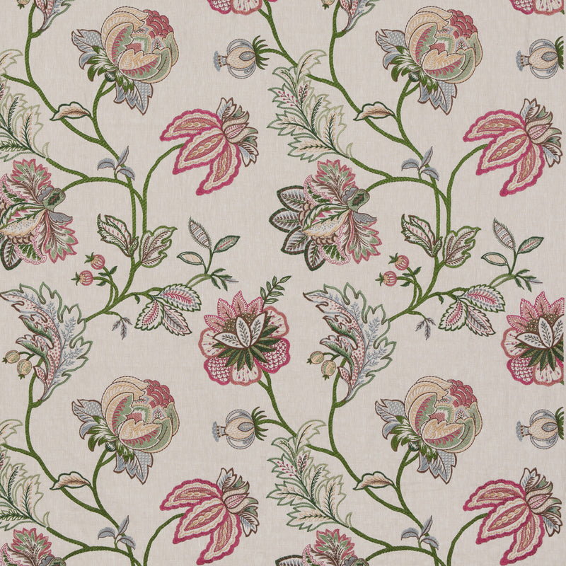 G P & J BAKER - AGRA- FUCHSIA - Fabric by the Yard FUCHSIA