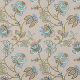 G P & J BAKER - AGRA- TEAL - Fabric by the Yard