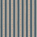 G P & J BAKER - ASHLAR STRIPE- BLUE - Fabric by the Yard