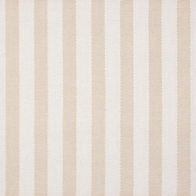 G P & J BAKER - ASHMORE STRIPE- PARCHMENT - Fabric by the Yard PARCHMENT