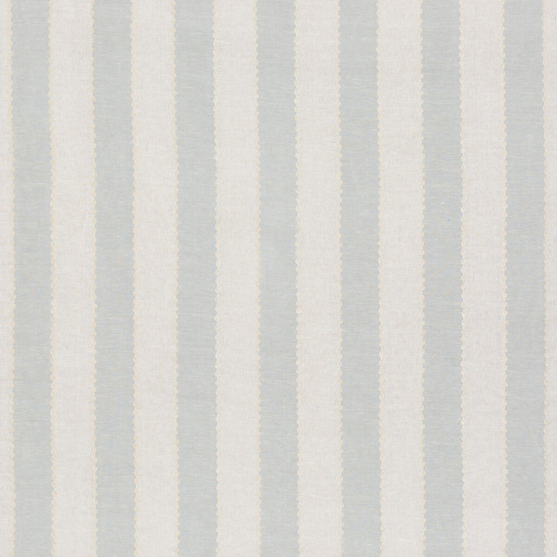 G P & J BAKER - ASHMORE STRIPE- AQUA - Fabric by the Yard AQUA