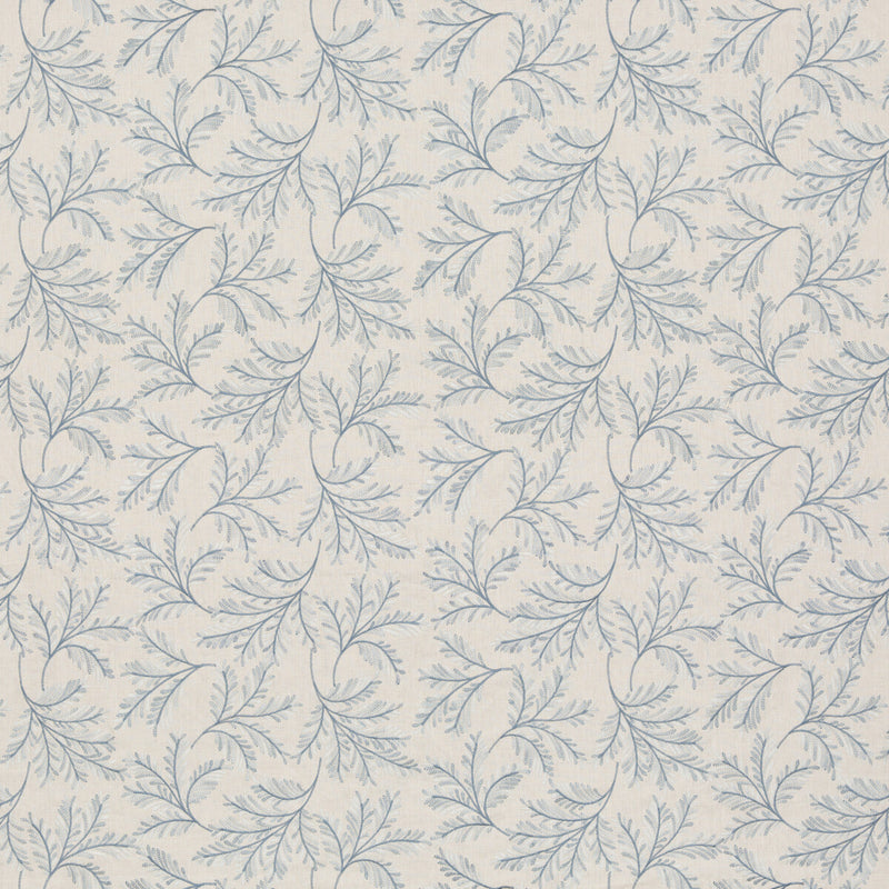 G P & J BAKER - CHELSEA FERN- BLUE - Fabric by the Yard BLUE