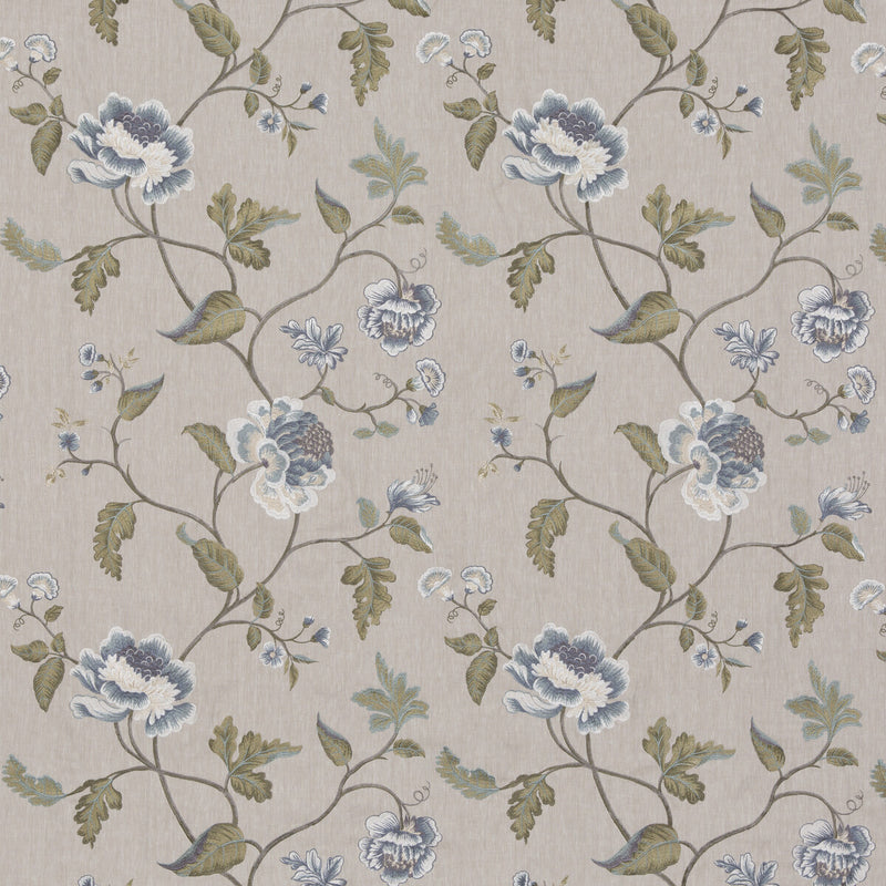 G P & J BAKER - LAVENHAM- BLUE - Fabric by the Yard BLUE