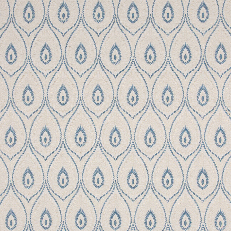 G P & J BAKER - ASHMORE- BLUE - Fabric by the Yard BLUE
