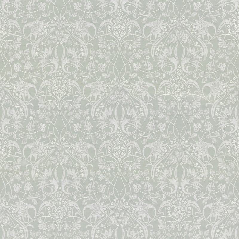 G P & J BAKER - FRITILLERIE EMBROIDERY- AQUA - Fabric by the Yard AQUA