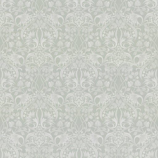 G P & J BAKER - FRITILLERIE EMBROIDERY- AQUA - Fabric by the Yard AQUA