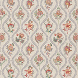 G P & J BAKER - BURFORD EMBROIDERY- BLUE/RED - Fabric by the Yard