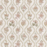 G P & J BAKER - BURFORD EMBROIDERY- ROSE/CREAM - Fabric by the Yard