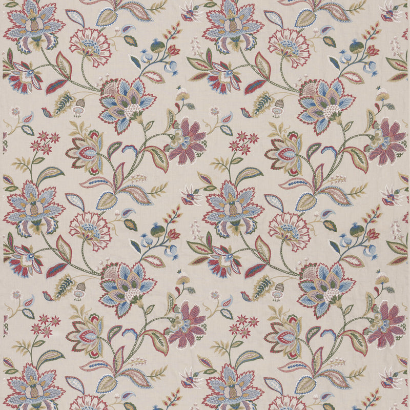 G P & J BAKER - LANGLEY- RED/BLUE - Fabric by the Yard RED/BLUE