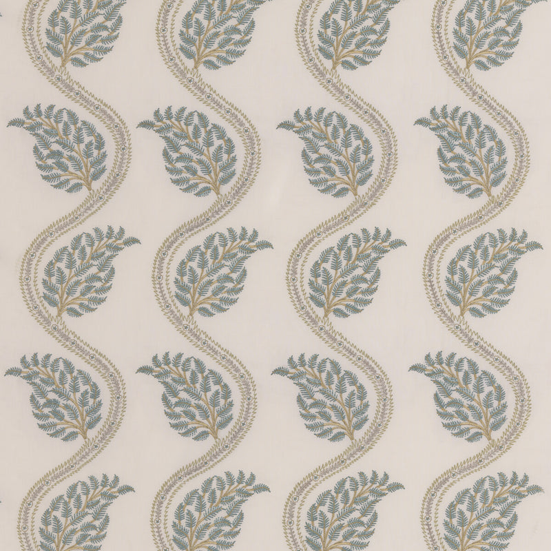 G P & J BAKER - FILKINS- SAGE/AQUA - Fabric by the Yard SAGE/AQUA