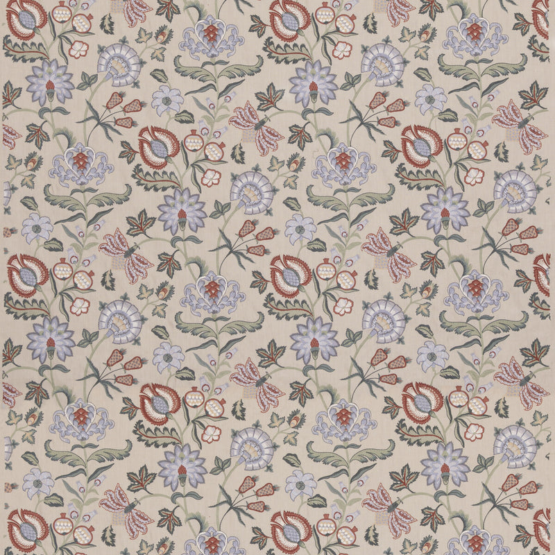 G P & J BAKER - SNOWHILL- GREEN/RUSSET - Fabric by the Yard GREEN/RUSSET